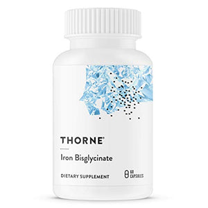 Thorne Iron Bisglycinate - 25 mg - Optimal Absorption - Support Red Blood Cell Formation - Fight Fatigue and Other Symptoms of Iron Deficiency
