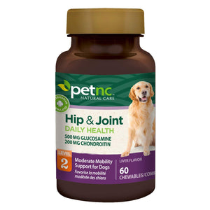 Natural Care Hip and Joint Health Moderate Chewables for Dogs, 60 Count