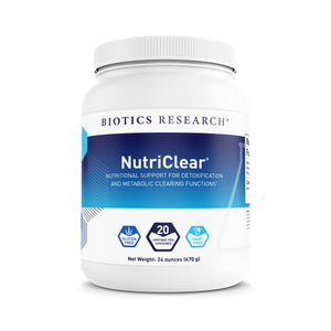 BIOTICS RESEARCH NutriClear – Powder, Nutritional Support for Detoxification and Metabolic Clearing, Healthy Body Composition, Glutathione