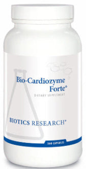 Biotics Research Bio-Cardiozyme Forte supplement bottle on a white background