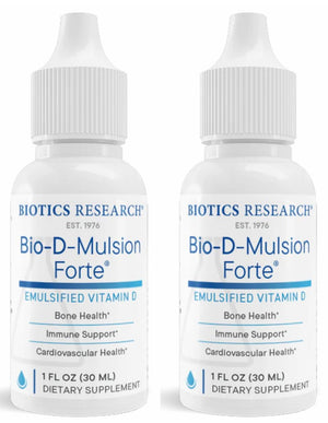 BIOTICS Research Bio D Mulsion Forte Vitamin D3 Liquid Drops 2PK