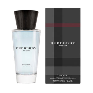 Burberry Touch EDT 100 ml men clear bottle with wooden cap perfume with packaging