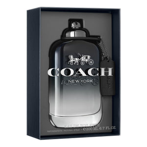 Coach New York for Men Eau de Toilette 200ml cologne bottle with packaging modern woody aromatic fragrance