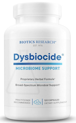 BIOTICS Research Dysbiocide Supports Normal Gut Health, Healing of Damaged intestinal Tissue 120 Capsules