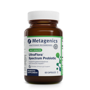 Bottle of Metagenics CandiBactin-BR, 90 tablets. A practitioner-recommended herbal formula for supporting healthy intestinal microbial balance and detoxification