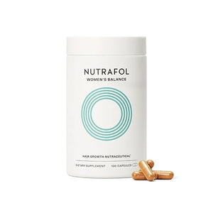 Nutrafol Women's Balance Hair Growth Supplements, Ages 45 and Up, Clinically Proven Hair Supplement for Visibly Thicker Hair and Scalp Coverage, Dermatologist Recommended - 1 Month Supply